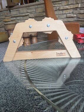 Index Wooden percussion tambourine- Natural Wood